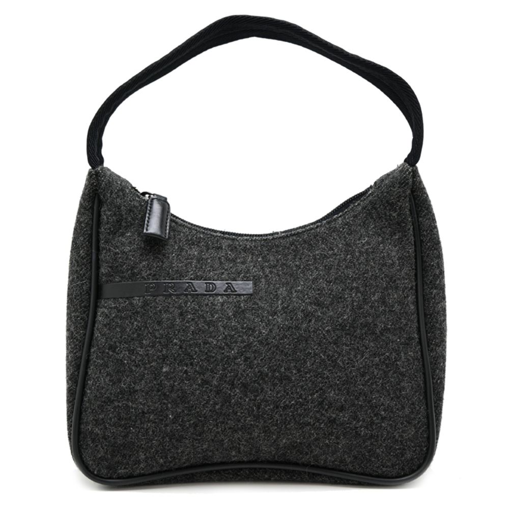 Pradasports Prada Sport Women's and Men's Handbag, Wool, Gray